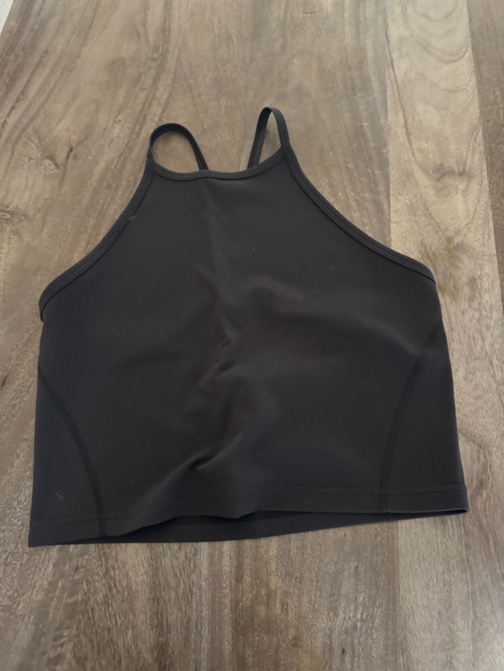 Lululemon Wunder Train High-Neck Cross-Back Tank Black SIZE 10 - Picture 2 of 3